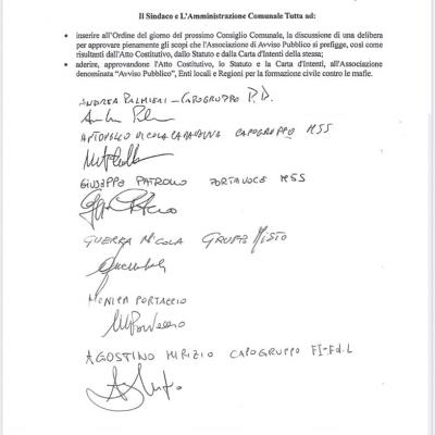 Adesione Alla Associazione Fra Enti Locali Avviso Pubblico Presentata Mozione 1